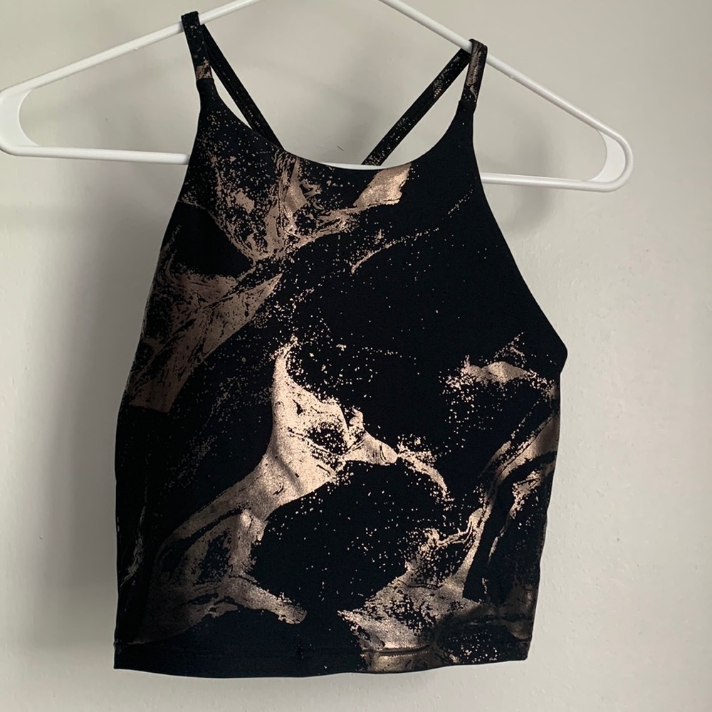 Old Navy Black and Gold Tank Top